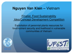 Finding collaborators in achieving nutrient security and livelihood in vulnerable communities