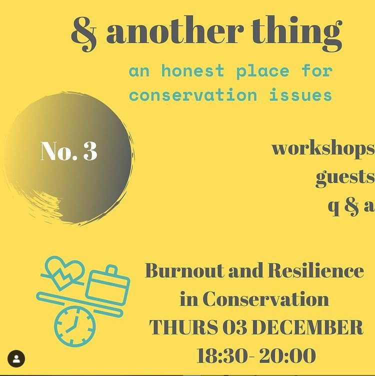 Event: burnout and resilience in conservation 