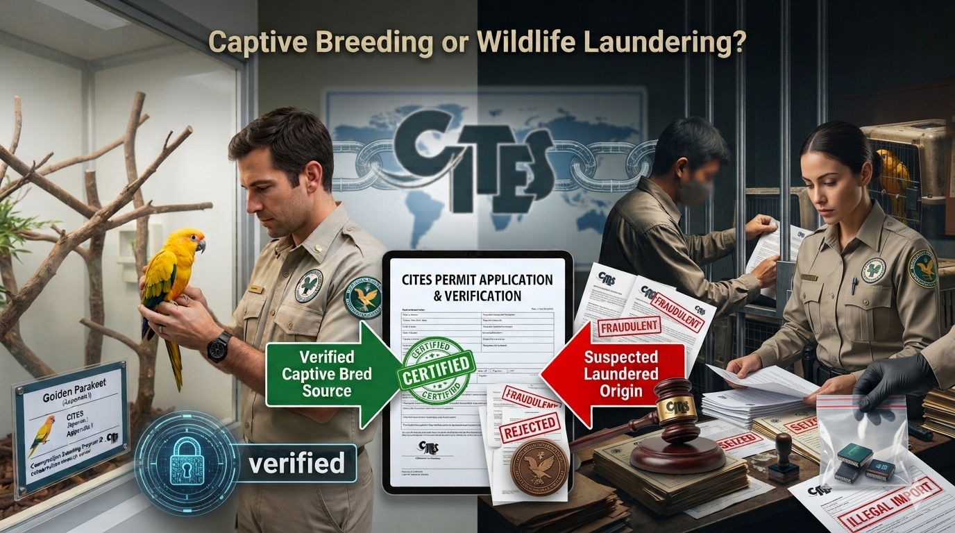 Captive Breeding or Wildlife Laundering? : Strengthening Legal & Enforcement Safeguards for CITES-Listed Fauna